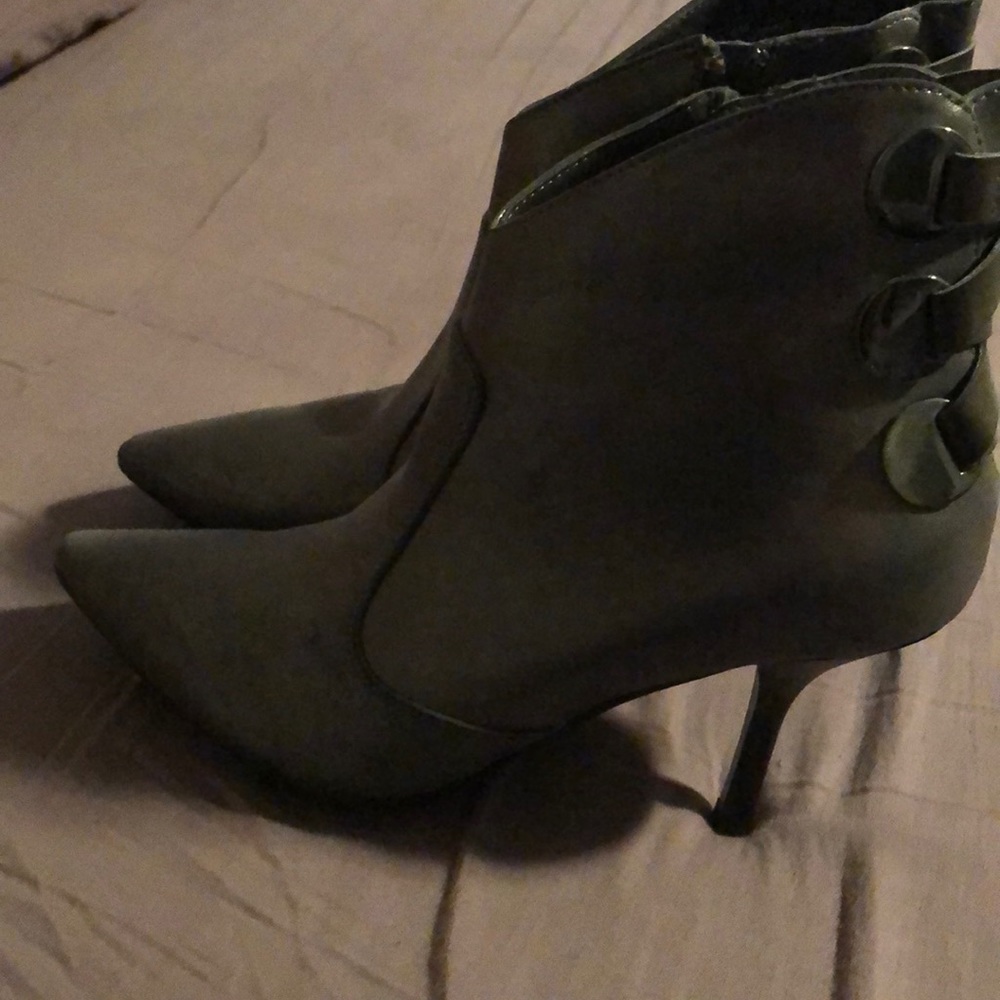 Grayish Silver Booties - image 2